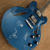 FOO FIGHTERS DAVE GROHL SIGNATURE PELHAM BLUE GIBSON GUITAR SIGNED - Image 4