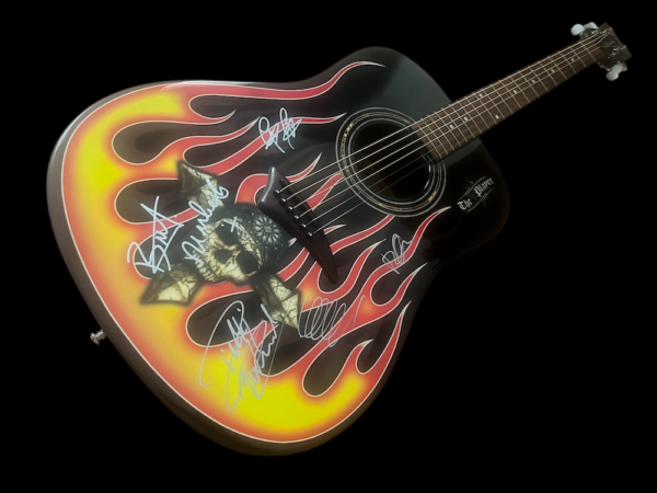 POISON BRET MICHAELS FIRE & ICE LIMITED EDITION GUITAR AUTOGRAPHED, SIGNED - Image 2