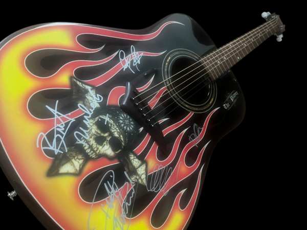 POISON BRET MICHAELS FIRE & ICE LIMITED EDITION GUITAR AUTOGRAPHED, SIGNED - Image 3