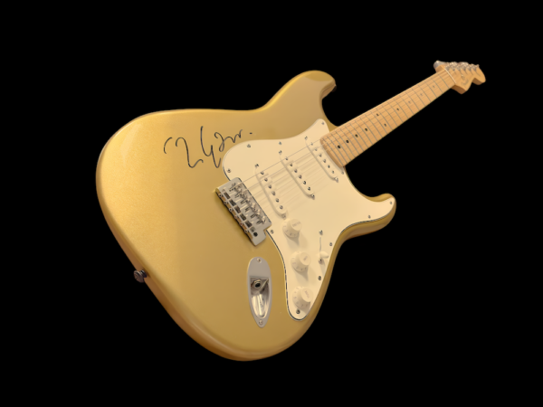 MARK KNOPFLER GOLD ANNIVERSARY FENDER STRATOCASTER GUITAR SIGNED, IAS CERTIFIED - Image 2