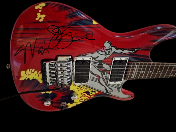 STEVE VAI / JOE SATRIANI SIGNATURE GUITAR SIGNED - Image 2