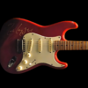 MARK KNOPFLER RED FENDER STRATOCASTER GUITAR SIGNED, IAS CERTIFIED - Image 2