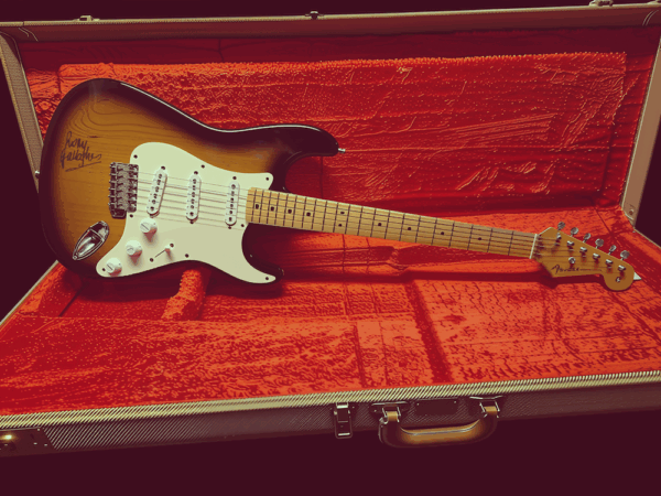 RORY GALLAGHER VINTAGE '92 FENDER STRATOCASTER GUITAR SIGNED