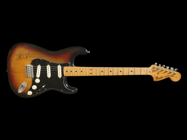 SRV STEVIE RAY VAUGHAN VINTAGE SUNBURST FENDER STRATOCASTER SIGNED, IAS CERTIFIED