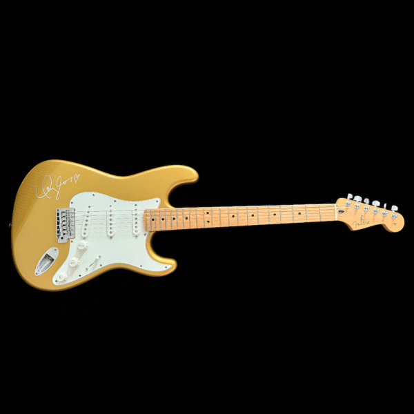 🔥 TAYLOR SWIFT GOLD FENDER GUITAR SIGNED 🔥