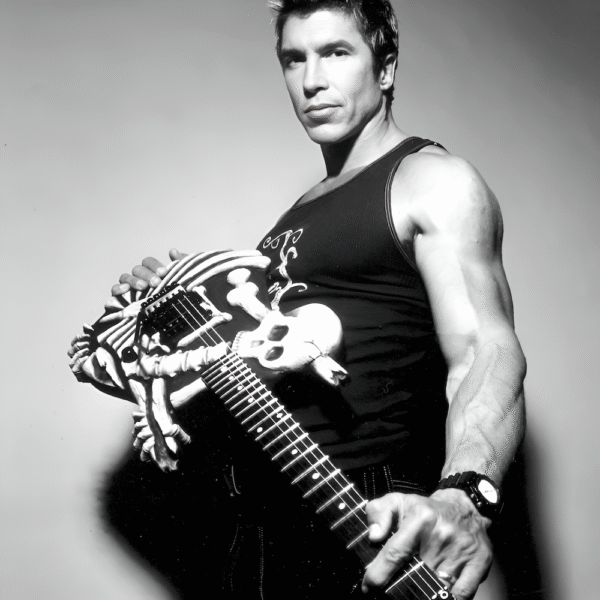 Dokken George Lynch ESP Skull N' Bones J. Frog Guitar Signed - Image 7