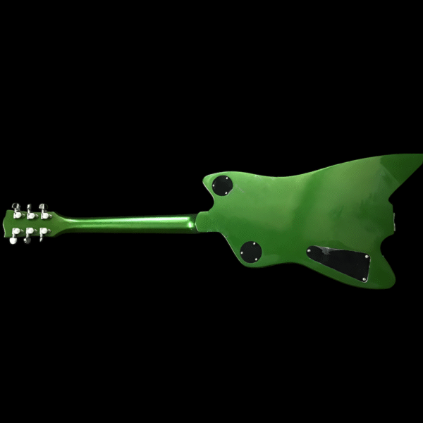 ZZ Top Billy Bo Jupiter Thunderbird Sparkle Green Guitar Signed - Image 2