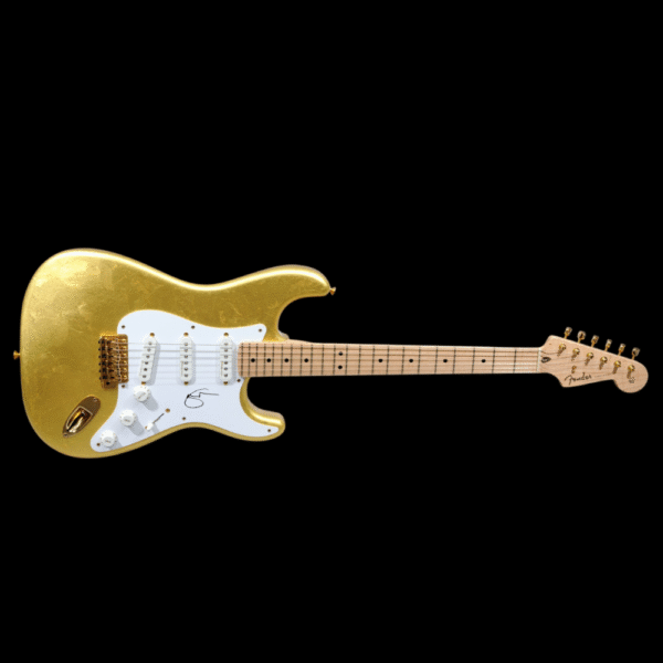 ERIC CLAPTON SIGNATURE FENDER STRATOCASTER GOLD LEAF GUITAR SIGNED, IAS CERTIFIED - Image 2