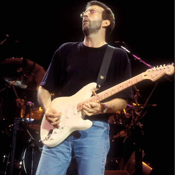 ERIC CLAPTON EBONY SIGNATURE FENDER STRATOCASTER GUITAR SIGNED - Image 4