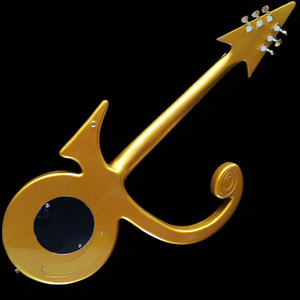 PRINCE GOLD LOVE SYMBOL DIAMOND SERIES GUITAR SIGNED - Image 4