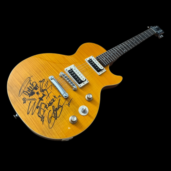 Guns N' Roses Slash Signature Epiphone Guitar Signed - Image 2