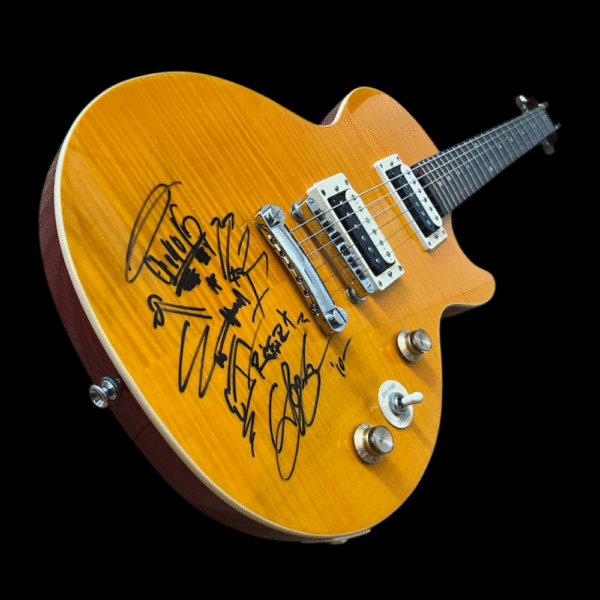 Guns N' Roses Slash Signature Epiphone Guitar Signed - Image 4