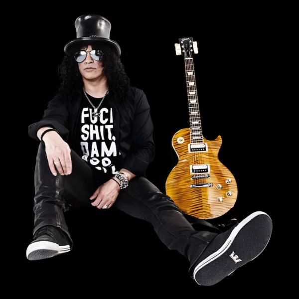 Guns N' Roses Slash Signature Epiphone Guitar Signed - Image 5