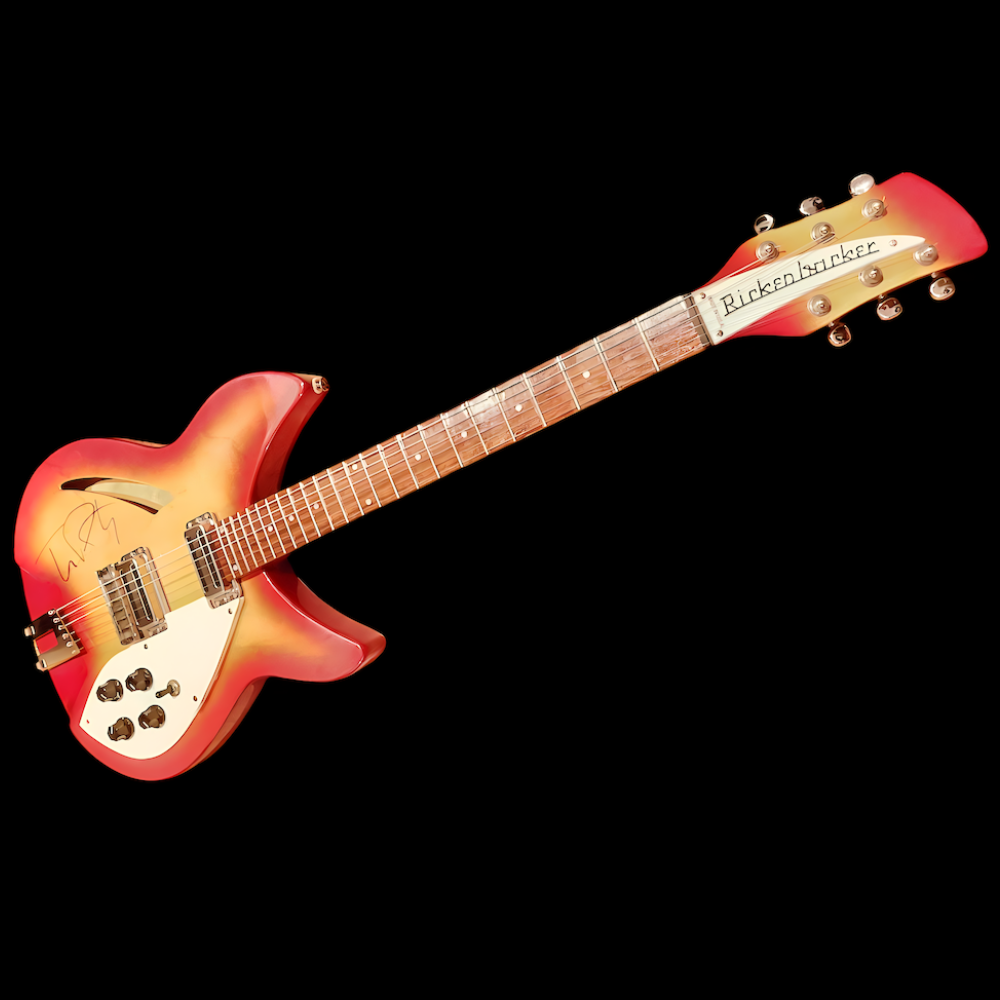 ORIGINAL TOM PETTY SUNRISE RICKENBACKER GUITAR SIGNED - Image 3
