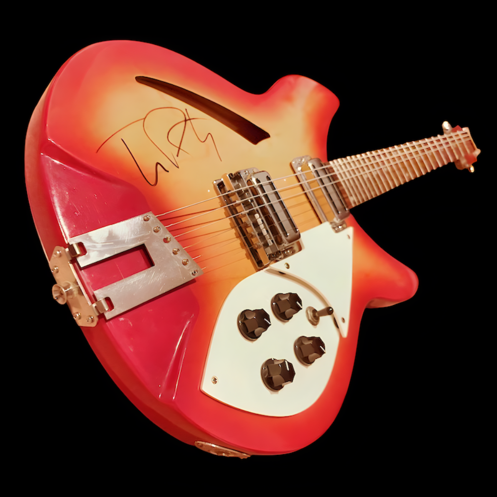 ORIGINAL TOM PETTY SUNRISE RICKENBACKER GUITAR SIGNED - Image 5